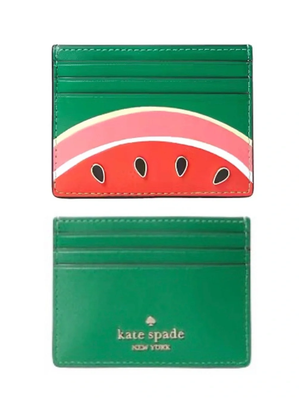 KSNY Kate Spade Watermelon What-a-Melon Slim Credit Card Case ID Holder Wallet